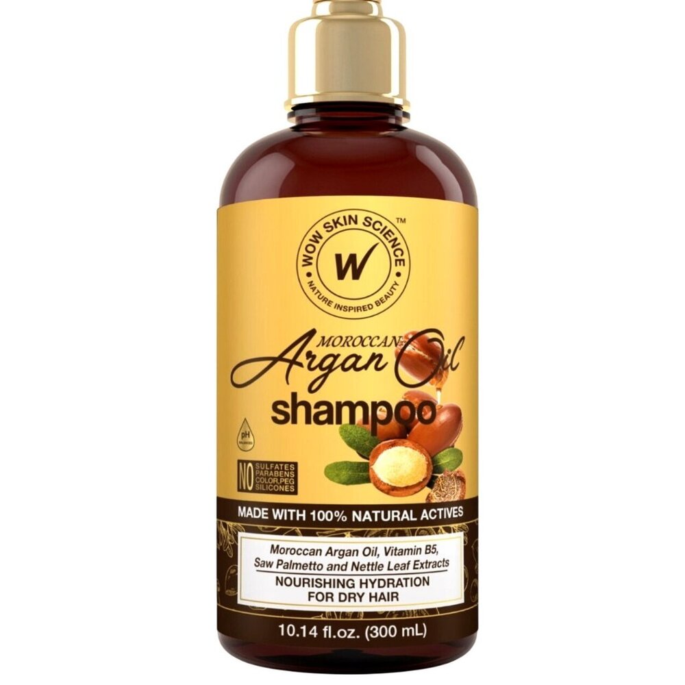 WOW Moroccan Argan Oil Shampoo - 300 ML Brand New Unopened Bottle 10.14 fl oz
